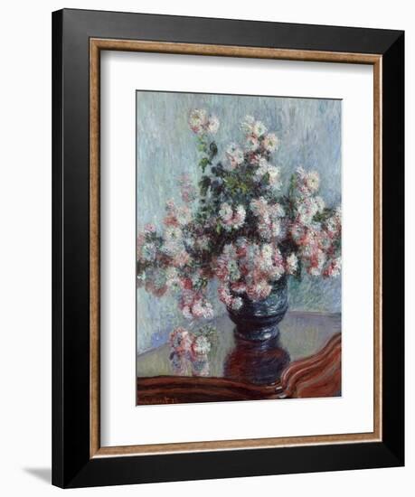 Chrysanthemums, 1882-Claude Monet-Framed Giclee Print