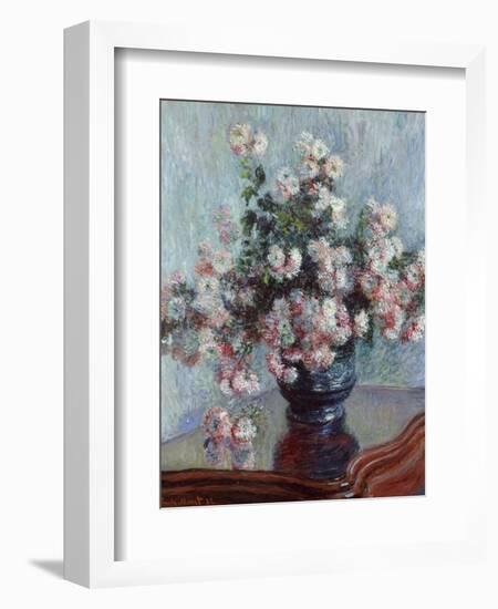 Chrysanthemums, 1882-Claude Monet-Framed Giclee Print