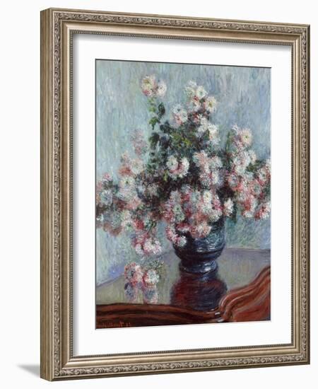 Chrysanthemums, 1882-Claude Monet-Framed Giclee Print