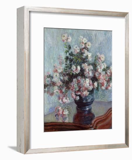 Chrysanthemums, 1882-Claude Monet-Framed Giclee Print