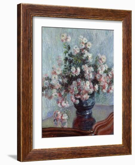 Chrysanthemums, 1882-Claude Monet-Framed Giclee Print