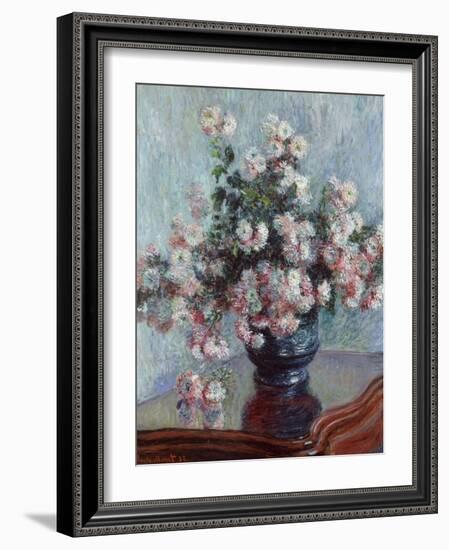 Chrysanthemums, 1882-Claude Monet-Framed Giclee Print