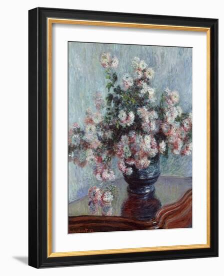 Chrysanthemums, 1882-Claude Monet-Framed Giclee Print