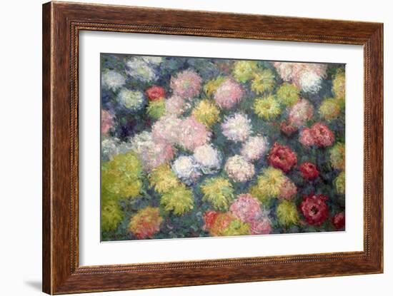 Chrysanthemums, 1897-Claude Monet-Framed Giclee Print