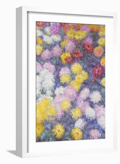 Chrysanthemums, 1897-Claude Monet-Framed Giclee Print