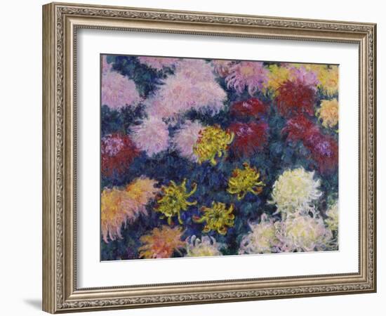 Chrysanthemums, 1897-Claude Monet-Framed Giclee Print