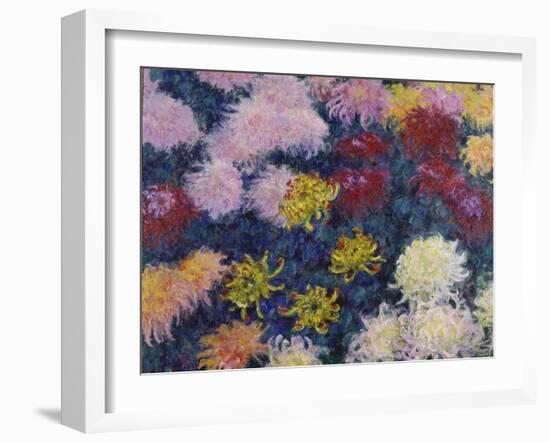 Chrysanthemums, 1897-Claude Monet-Framed Giclee Print