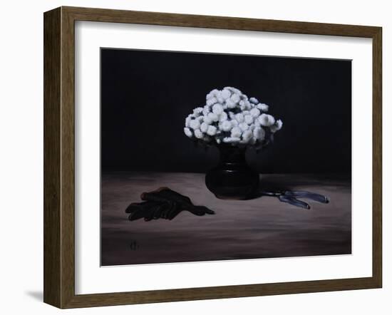 Chrysanthemums and Gloves, 2008-James Gillick-Framed Premium Giclee Print