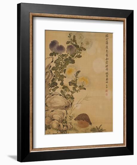 Chrysanthemums and Quail, 1702-Ma Yuanyu-Framed Giclee Print