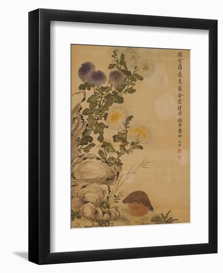 Chrysanthemums and Quail, 1702-Ma Yuanyu-Framed Giclee Print