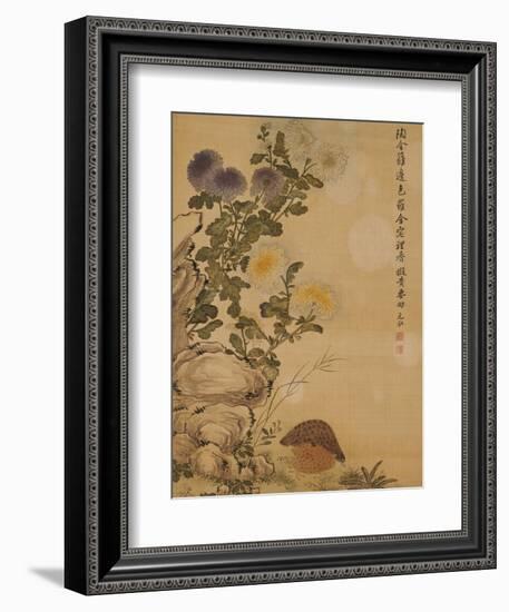 Chrysanthemums and Quail, 1702-Ma Yuanyu-Framed Giclee Print