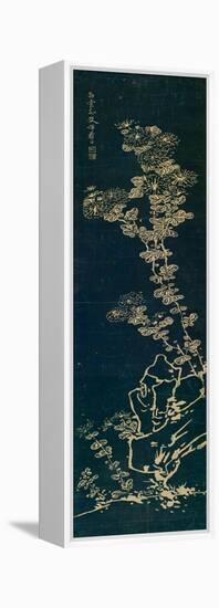 Chrysanthemums and Rock-Yun Shouping-Framed Premier Image Canvas