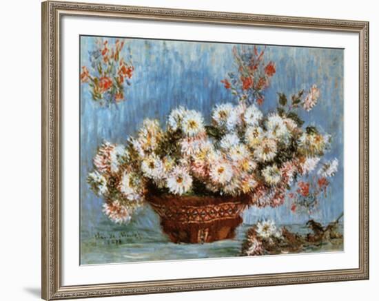 Chrysanthemums, c.1878-Claude Monet-Framed Art Print