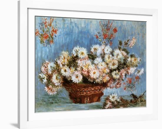 Chrysanthemums, c.1878-Claude Monet-Framed Art Print