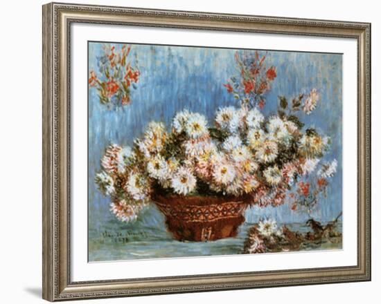 Chrysanthemums, c.1878-Claude Monet-Framed Art Print