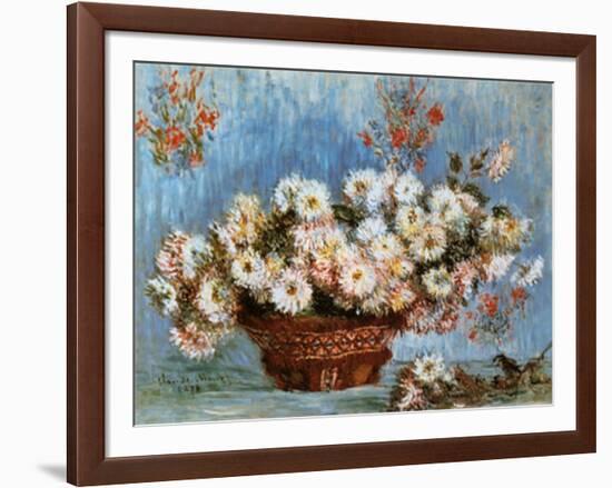 Chrysanthemums, c.1878-Claude Monet-Framed Art Print