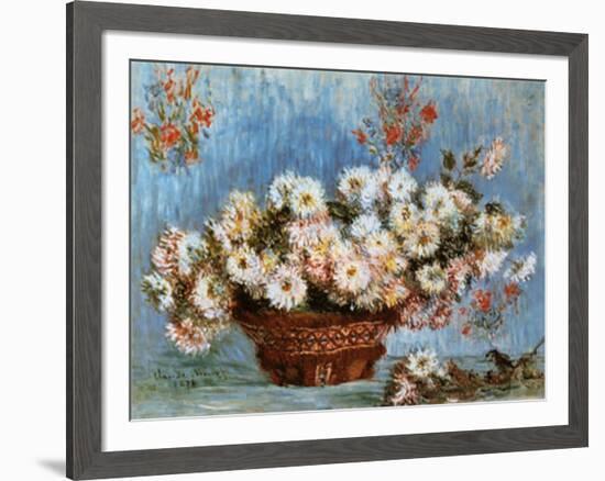 Chrysanthemums, c.1878-Claude Monet-Framed Art Print