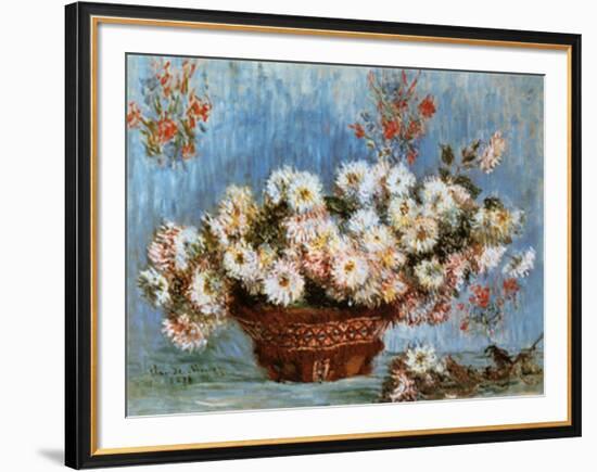 Chrysanthemums, c.1878-Claude Monet-Framed Art Print