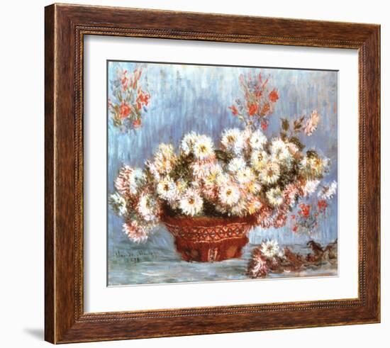 Chrysanthemums, c.1878-Claude Monet-Framed Art Print