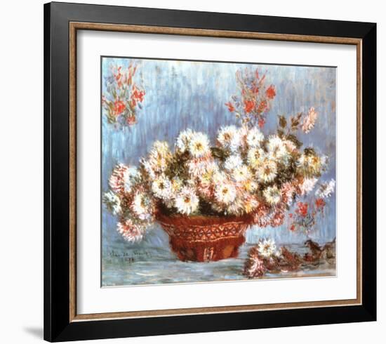 Chrysanthemums, c.1878-Claude Monet-Framed Art Print