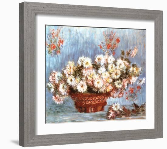 Chrysanthemums, c.1878-Claude Monet-Framed Art Print