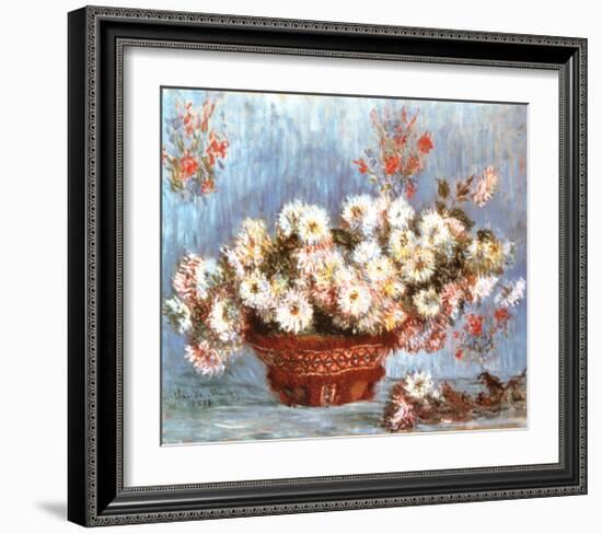 Chrysanthemums, c.1878-Claude Monet-Framed Art Print