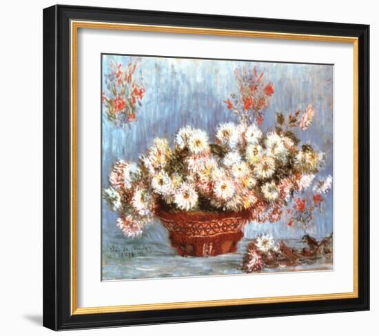 Chrysanthemums, c.1878-Claude Monet-Framed Art Print