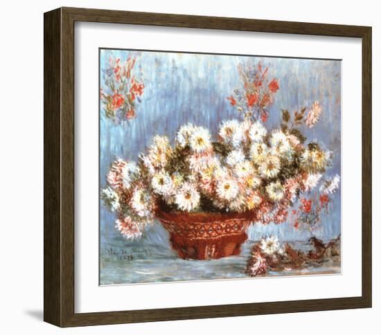 Chrysanthemums, c.1878-Claude Monet-Framed Art Print