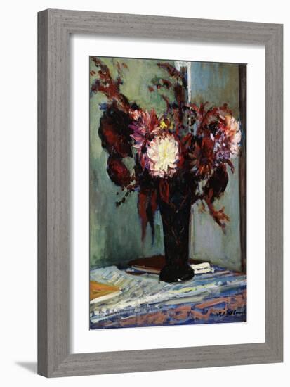 Chrysanthemums in a Vase-Jacques-emile Blanche-Framed Giclee Print