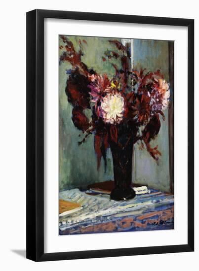 Chrysanthemums in a Vase-Jacques-emile Blanche-Framed Giclee Print