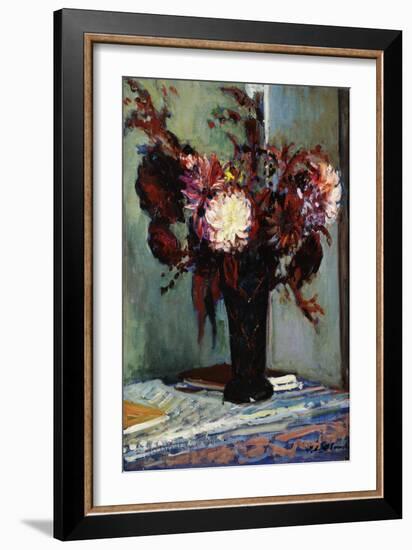 Chrysanthemums in a Vase-Jacques-emile Blanche-Framed Giclee Print