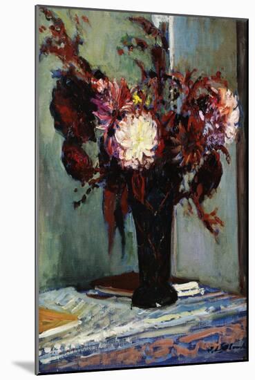 Chrysanthemums in a Vase-Jacques-emile Blanche-Mounted Giclee Print