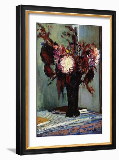 Chrysanthemums in a Vase-Jacques-emile Blanche-Framed Giclee Print