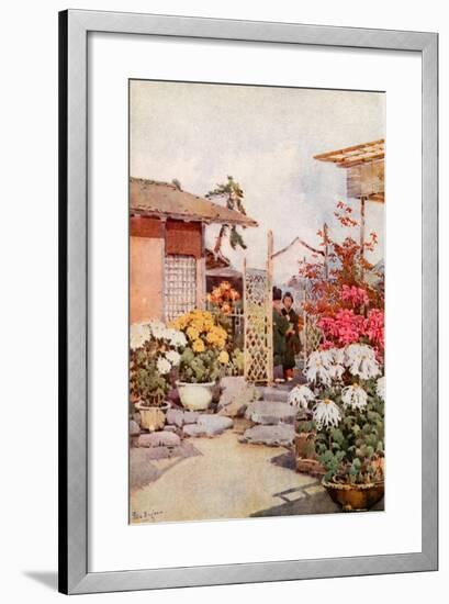 Chrysanthemums, Kyoto-Ella Du Cane-Framed Giclee Print