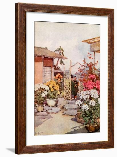 Chrysanthemums, Kyoto-Ella Du Cane-Framed Giclee Print