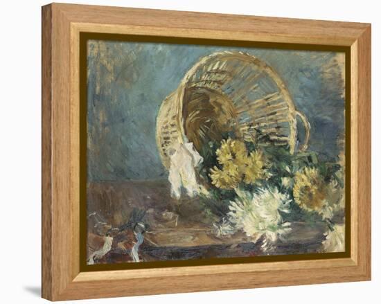 Chrysanthemums or the Overturned Basket, 1885-Berthe Morisot-Framed Premier Image Canvas