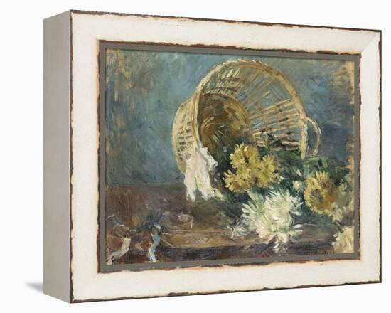 Chrysanthemums or the Overturned Basket, 1885-Berthe Morisot-Framed Premier Image Canvas