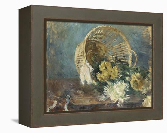 Chrysanthemums or the Overturned Basket, 1885-Berthe Morisot-Framed Premier Image Canvas