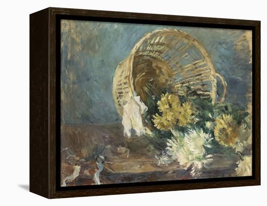 Chrysanthemums or the Overturned Basket, 1885-Berthe Morisot-Framed Premier Image Canvas