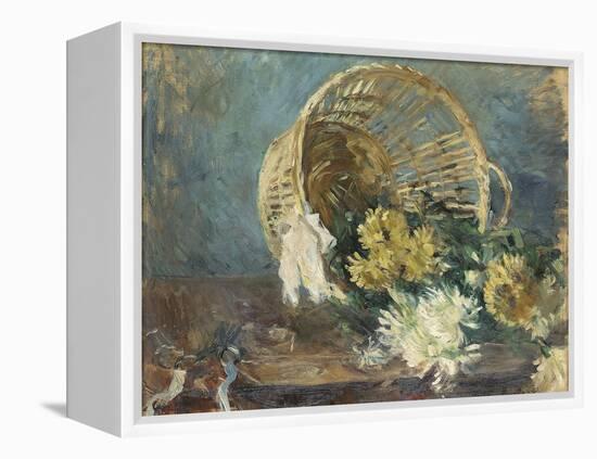 Chrysanthemums or the Overturned Basket, 1885-Berthe Morisot-Framed Premier Image Canvas