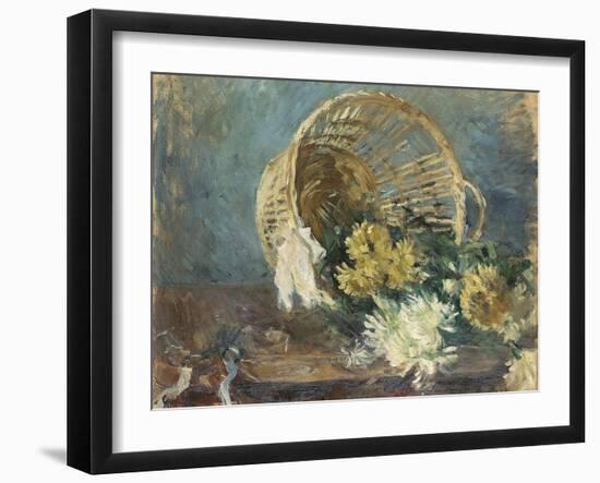 Chrysanthemums or the Overturned Basket, 1885-Berthe Morisot-Framed Giclee Print