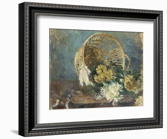 Chrysanthemums or the Overturned Basket, 1885-Berthe Morisot-Framed Giclee Print