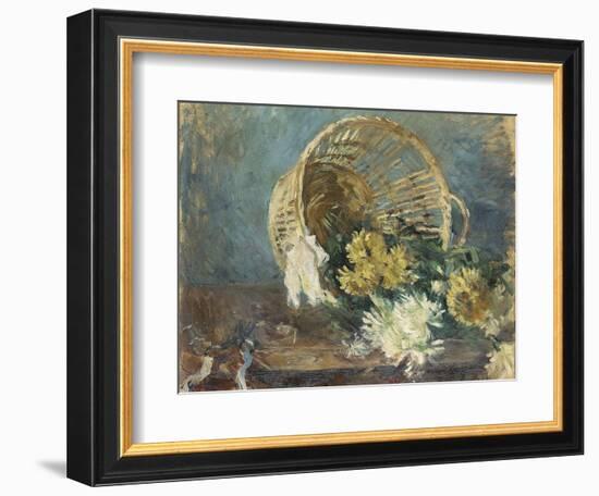 Chrysanthemums or the Overturned Basket, 1885-Berthe Morisot-Framed Giclee Print