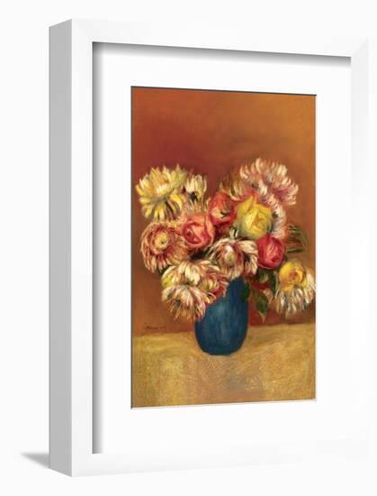 Chrysanthemums-Pierre-Auguste Renoir-Framed Premium Giclee Print