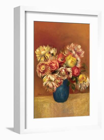 Chrysanthemums-Pierre-Auguste Renoir-Framed Premium Giclee Print