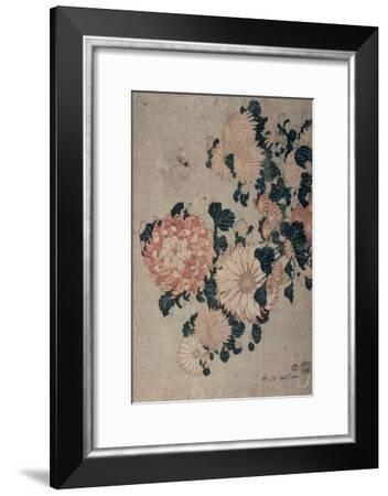 Chrysanthemums Giclee Print by Katsushika Hokusai | Art.com