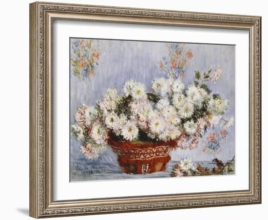 Chrysanthemums-Claude Monet-Framed Giclee Print