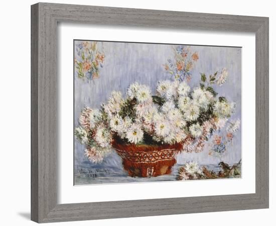 Chrysanthemums-Claude Monet-Framed Giclee Print