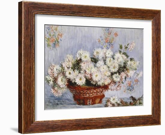 Chrysanthemums-Claude Monet-Framed Giclee Print