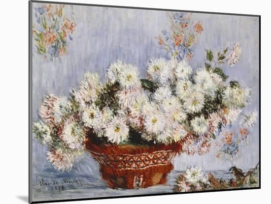 Chrysanthemums-Claude Monet-Mounted Giclee Print